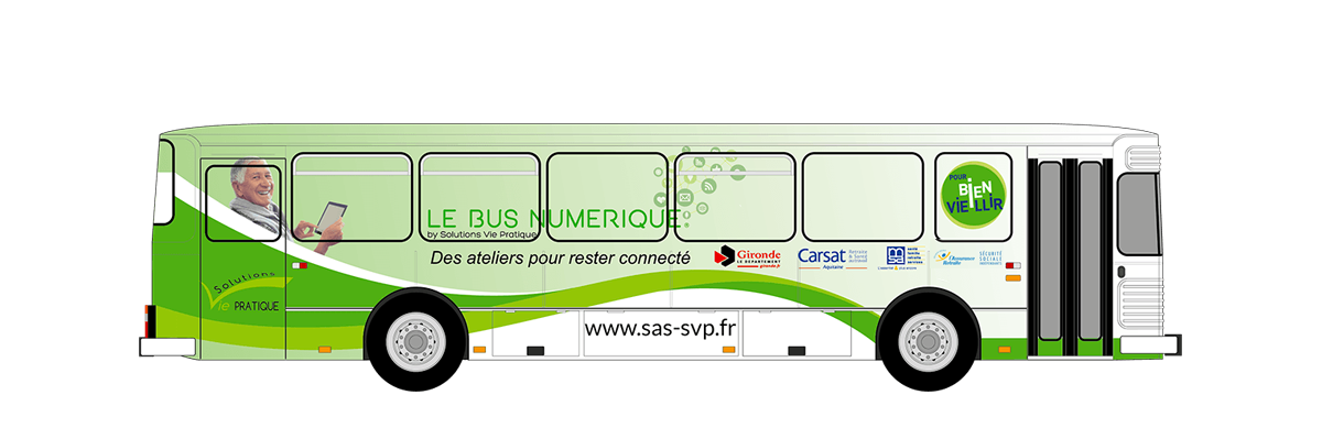 Le Bus Numérique Aquitaine by Solutions Vie Pratique